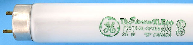 GE F25T8/XL/SPX65/ECO 25W 6500K T8 Starcoat Eco Light Bulb Lamp