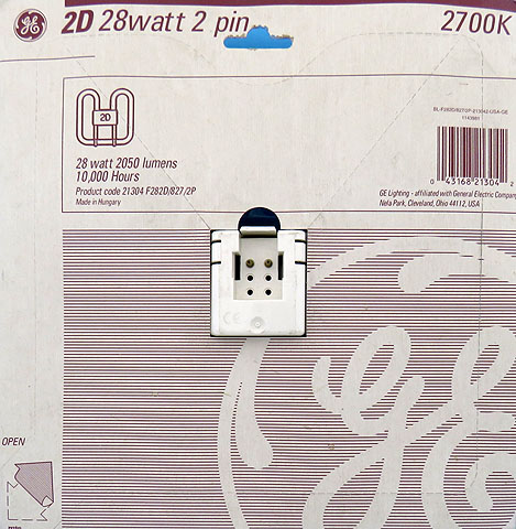GE F282D/827/2P Polylux 28W 2700K 2D Light Bulb 2-Pin Lamp