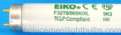 Eiko F32T8/865K/XL 6500K 32W 4' Daylight Fluorescent Lamp Light Bulb