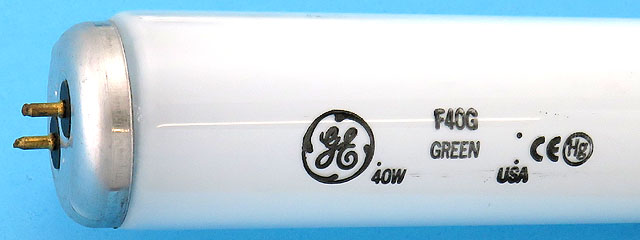 General Electric GE F40G 40W Green T-12 Light Bulb Lamp