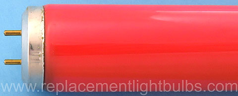 F40T12/R Red 40W 40 Watt USA Industrial Light Bulb