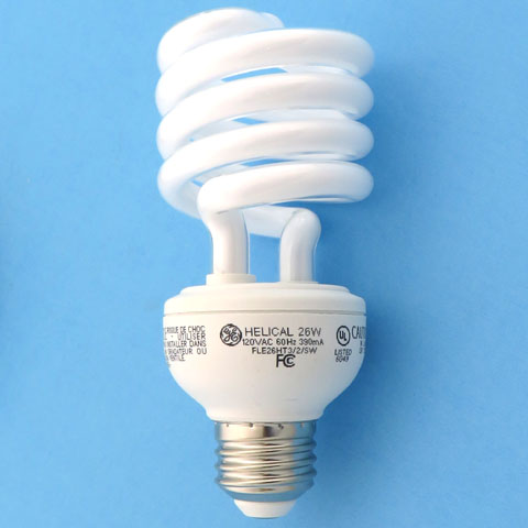 GE FLE26HT3/2/SW 120V 26W 2700K Helical Soft White Light Bulb