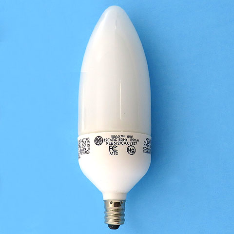 GE BIAX FLE5/2/CAC/827 120V 5W 2700K E12 Candle Light Bulb Lamp