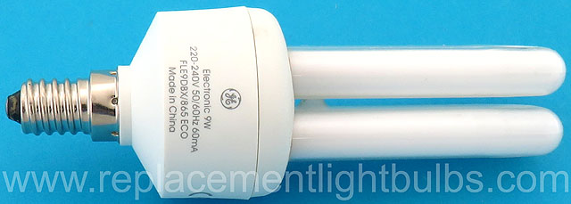 GE FLE9DBX/865 ECO 220-240V Electronic 9W 60mA E14 Lamp Light Bulb