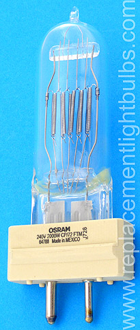 Osram 64788 FTM CP/72 240V 2000W Lamp, Replacement Light Bulb