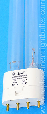 thumbnail image 2 of EverGrow UV Bulb 55 Watt Odyssea 2G11 55W Aquarium UVC Jebao Clarifier Pond 2 of 10