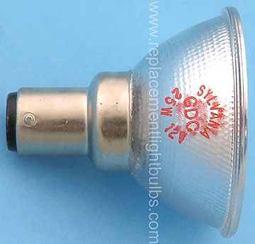 Sylvania GDC 12V 25W MR16 BA15d Light Bulb Replacement Lamp