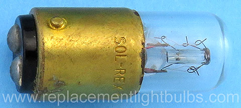 Sol-Rex H12D T4.5 4W 130V BA15d Double Contact Bayonet Clear Light Bulb