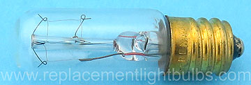 Sol-Rex H18C T4.5 6W 150V E12 Candelabra Screw Clear Light Bulb