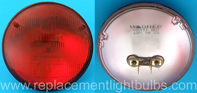 4001R H5001R 12V 50W 4001 H5001 Red Light Bulb Sealed Beam Lamp