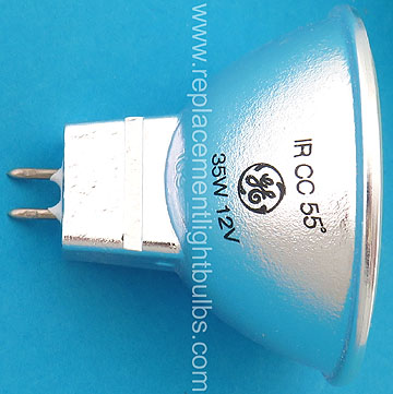 GE IR35W55D IR CC 55 Degree 12V 35W MR16 HIR Wide Flood Cover Glass Replacement Light Bulb Lamp