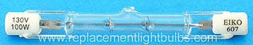 J130V100W-78mm Q100T3/S 130V 100W Light Bulb Replacement Lamp