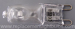 120V 35W Clear Glass Halogen G9 Rigid Loop Base Light Bulb