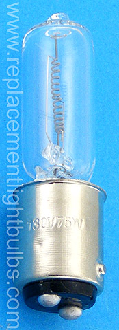 JD130V-75W/BA15d, Q75CL/DC-130V, 75W Q75DC-130V Light Bulb