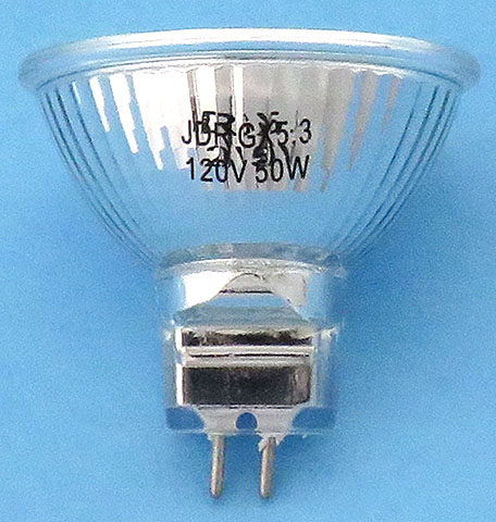 Hikari JDR 120V 50W GX5.3 MR16 Flood Frosted Aluminum Reflector Light Bulb