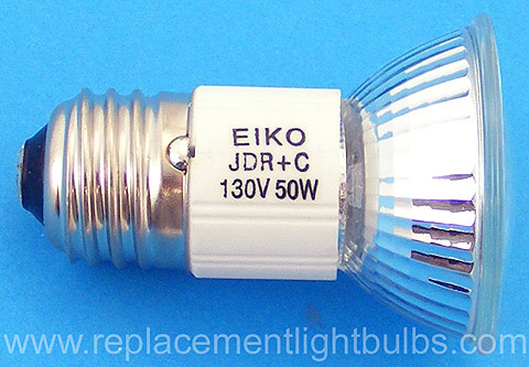 Eiko JDR-C 130V 50W E26 Cover Glass Wide Flood Lamp Replacement Light Bulb
