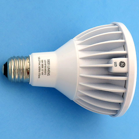 GE LED18PAR30LW83015 18W 120-277V 3000K PAR30 Long Neck LED Spot Light Bulb