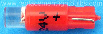 LED-24-T1.75-Wedge-R 24V Red LED Light Bulb