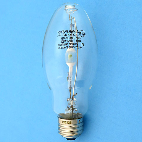 Sylvania Metalarc M100/U/MED 100W M90/E ED17 Clear Medium Screw Light Bulb Lamp