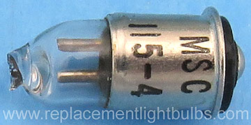 MSC 115-4 Neon Midget Flanged Replacement Light Bulb