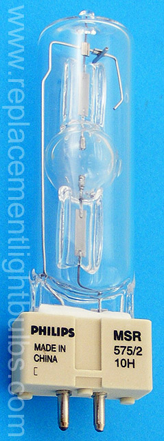 REPLACEMENT BULB FOR PHILIPS MSR 575/2 SA/DE 575W 64V