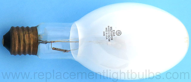 GE MVR360/C/VBU/WM R360 360W Coated Multi-Vapor Vertical Base Up Light Bulb Lamp