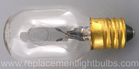 MS15534-3 Nalco 2CP Carbon Filament 115V 12W E12 Candelabra Screw Light Bulb