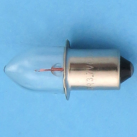 PR7 3.7V .3A for 3 "D" Cell Applications, Flashlight Bulb