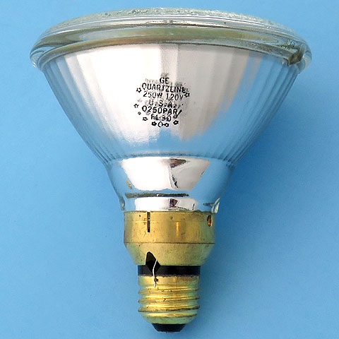 GE Q250PAR/FL30 250W 120V PAR38 E26 Flood Beam Light Bulb