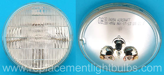 GE Q4554 28V 450W PAR46 Aircraft Sealed Beam Light Bulb Replacement Lamp