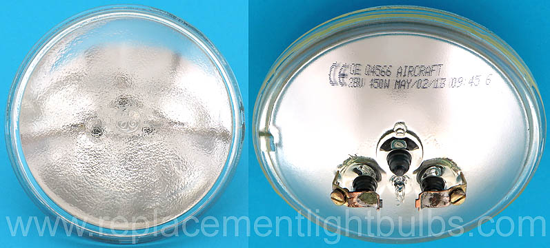 GE Q4566 28V 450W PAR46 Aircraft Sealed Beam Light Bulb Replacement Lamp