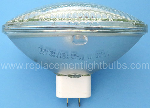GE Q500PAR64/MFL CP88 230V 500W Medium Flood Sealed Beam Lamp Replacement Light Bulb