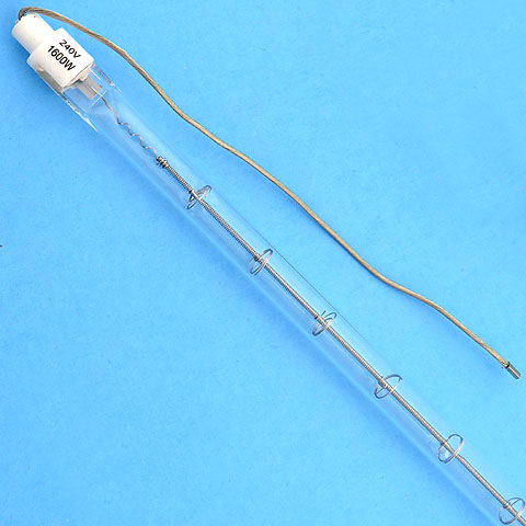 Hikari QIR240V-1600W 240V 1600W Ceramic Tip with Wire Leads Heat Lamp