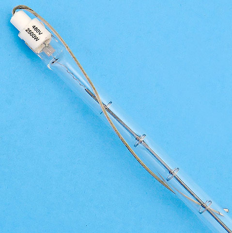 Hikari QIR480V2500W 480V 2500W Ceramic Tip with Wire Leads Heat Lamp
