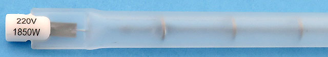 64221822 220V 1850W Frosted Quartz Heater Halogen Infrared Replacement Lamp