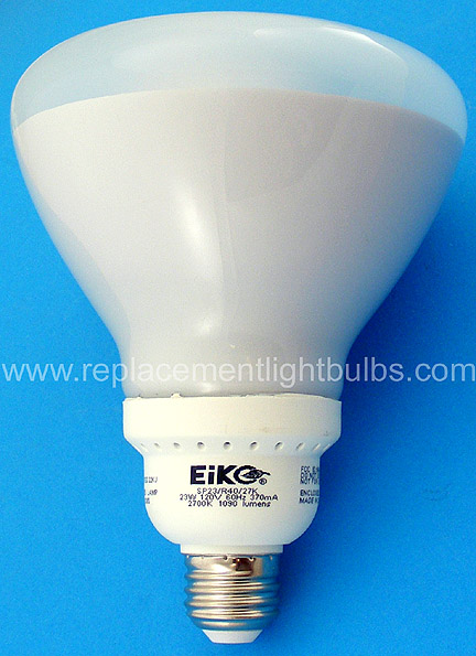 Eiko SP23/R40/27K 23W 120V 2700K Reflector Flood Fluorescent Lamp Light Bulb