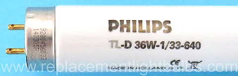 Philips TL-D 36W-1/33-640 Cool White Fluorescent Lamp Replacement Light Bulb