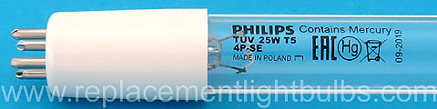 Boost Opheldering Inspectie Philips TUV 25W T5 4P SE Germicidal UV-C UVC Lamp Replacement Light Bulb