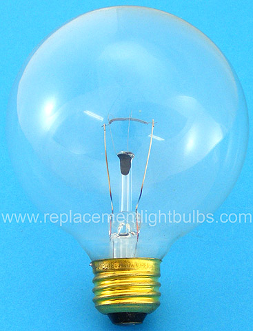 Zampa Silver 3010EC 120V 100W G30 Clear Globe Medium Screw Base Light Bulb