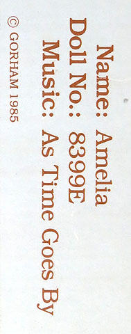 Amelia 8399E Label