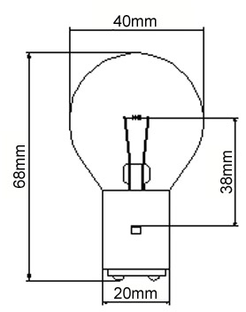 REPLACEMENT BULB FOR WOTAN 380216 60W 12V 