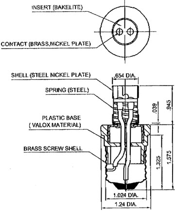 Graphic for MS-BAY Medium Screw to Bayonet Socket Adapter