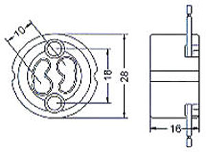 SC-10GOLO 250V 250W 2A Socket Graphic