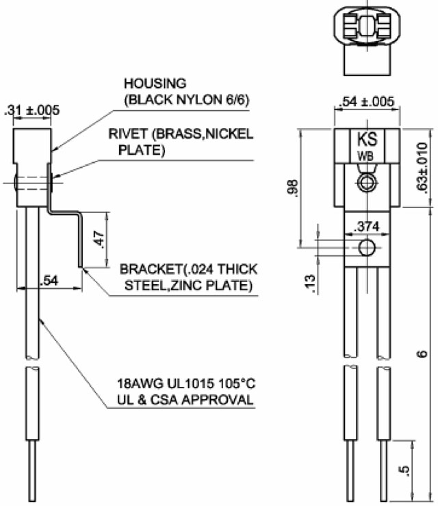 WB-4087 Line Drawing