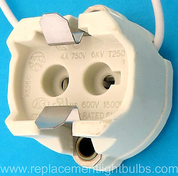 K526C GX12-1 4A 750V 1500W 6kV T250 Lamp Socket