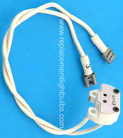 Noritsu SEC GX5.3 Bi-Pin Lamp Socket with Female Connectors