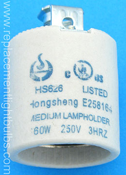 TC-81A 250V 660W E26 Medium Screw Lamp Socket