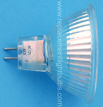 LED 12V MR16 GU5.3 Red Replacement Light Bulb