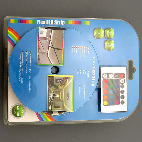 Hikari LS-KIT-RGB 5 Meter Remote Control Color Changing Flex LED Light Strips