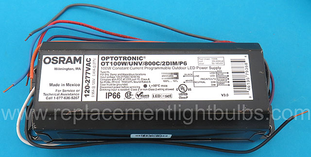 Osram Optronic OT100W/UNV/800C/2DIM/P6 LED Outdoor Dimmable Programmable Power Supply